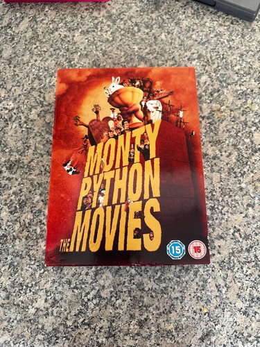 Monty python movies dvd box - python,