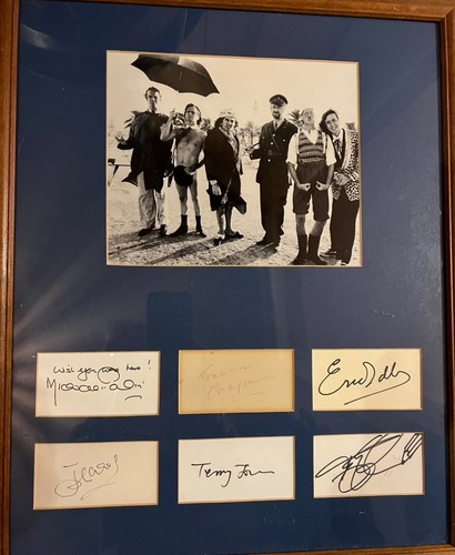 Monty python framed autographs - python,